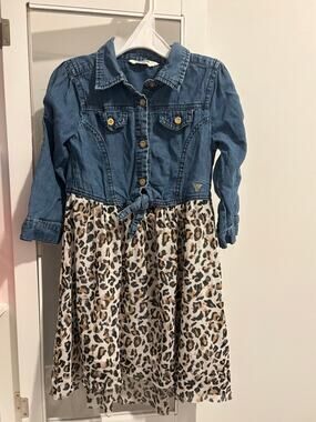 Guess Kids Animalier Print Dress Size 6